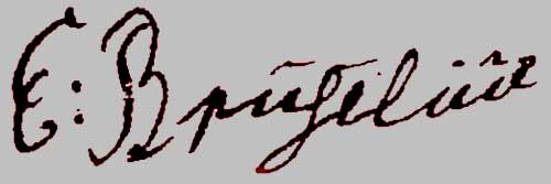 Erik Brocelius' underskrift